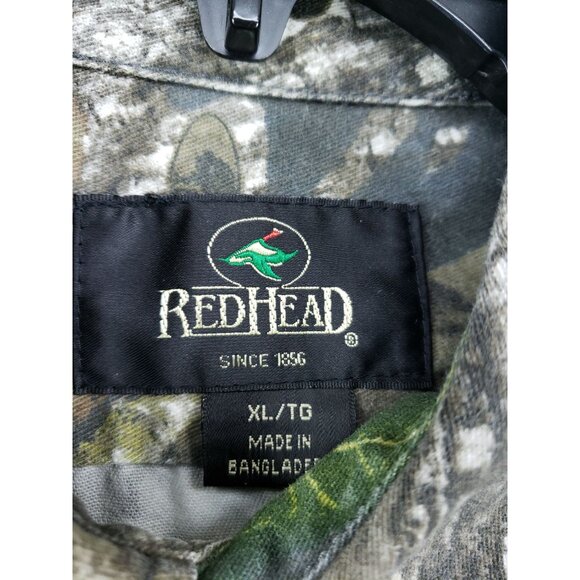 RedHead Mens XL Camouflage Button-Up Long Sleeve Shirt - Picture 5 of 7